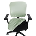 thumbnail image 3 of Funda para silla de oficina, protector para silla giratoria, escritorio de computadora impermeable y desmontable. Asiento+Respaldo Verde, 3 of 9