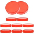 thumbnail image 1 of Couvercles Réutilisables pour Bouteilles Couvercles Mason Grande Ouverture Pot Grand Réservoir de Stockage en Plastique Verre Rouge 10 Pcs, 1 of 6