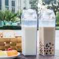 thumbnail image 3 of Naiovety Botella de agua de cartón de leche de viaje con estilo, gran capacidad y portabilidad, botellas de plástico anchas para agua, Cocina y Comedor, 3 of 6