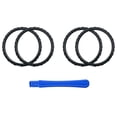 thumbnail image 3 of eXtremeRate Solid Black Replacement Accessories Accent Rings for ps5 Controller BDM-010/020/030/040, 3 of 6