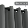 thumbnail image 2 of PrimeBeau Ultra Soft and Rich Blackout Grey Curtains for Bedroom /Living Room,52" Wide x 96" Long Each Panel,Energy Saving Classic Window Panel(Set of 1), 2 of 7