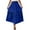 Blue, variant on fheaev Flowy Skirt for Women Summer Cotton Linen Ankle Skirt Swing A Line Pleated Maxi Skirt Casual Elastic High Waist Beach Vacation Holiday Long Skirts
