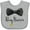 AC-Heather Grey, variant on Inktastic Ring Bearer Black Bow Tie and Gold Wedding Ring Boys Baby Bib