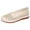 Beige, variant on NOKIO Women's Comfortable Loafers Fashion Spring And Summer Women Casual Shoes Flat Bottom And Soft Bottom Slip On Hollow Breathable Comfortable Solid Color And Elegant Lightweight Dressy Flats