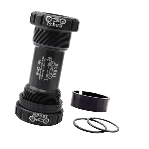 Soporte de Pedalier DYNWAVEMX Roscado BB BC1.37 Piezas De Repuesto Para Reparación De Bielas Y Pedalier De Bicicleta Accesorios Para Ciclismo Negro