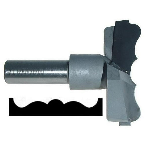 Magnate 8016B Rosette Carbide Tipped Cutter - 3-5/16" Cutting Diameter, 1/2" Shank Diameter, 3/4" Cutting Height, 1-1/2" Shank Length