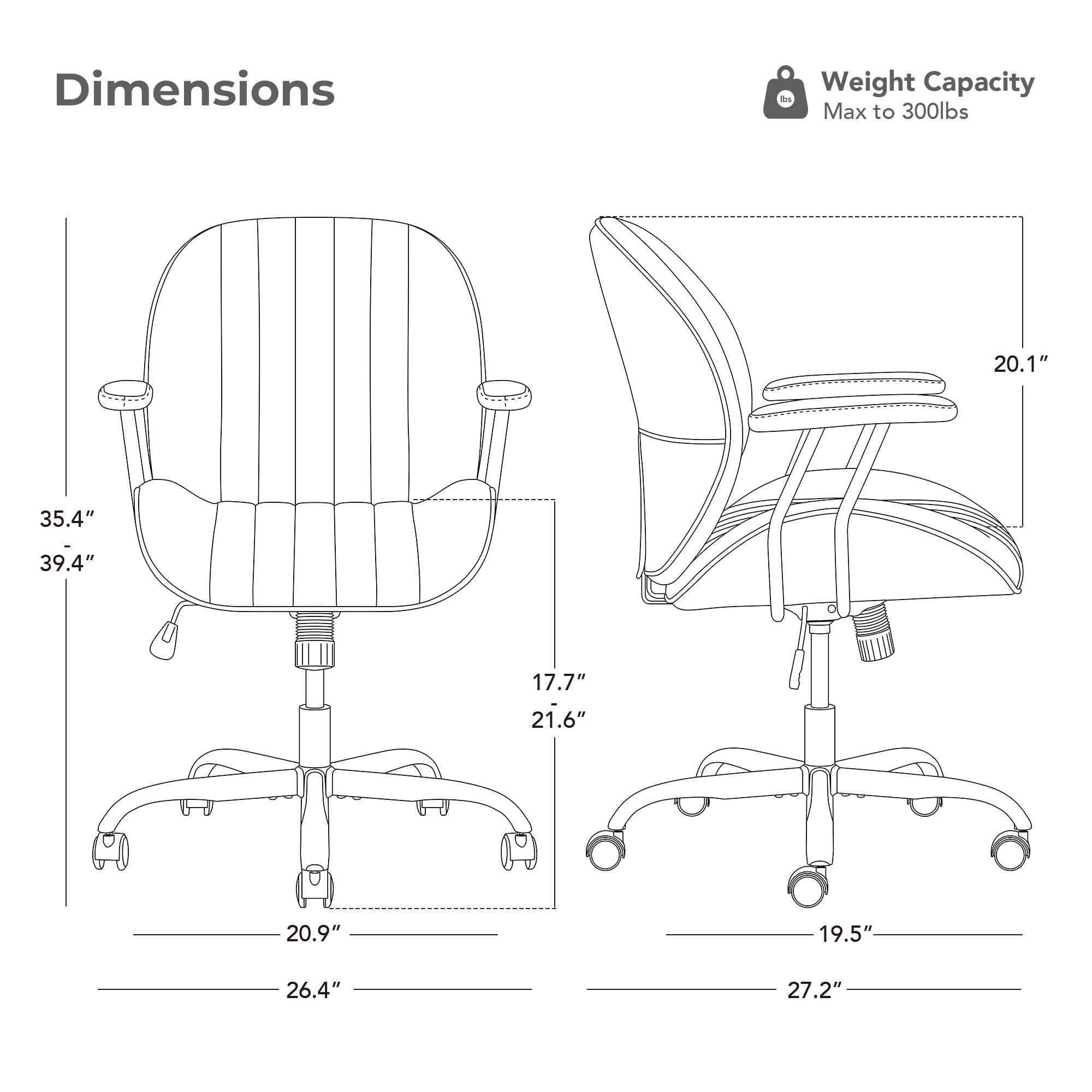 Spruce & Spring Faux Leather Office Chair with Swivel Base, Ergonomic High-Back Design, Breathable PU/Polyester Blend, Saddle Brown