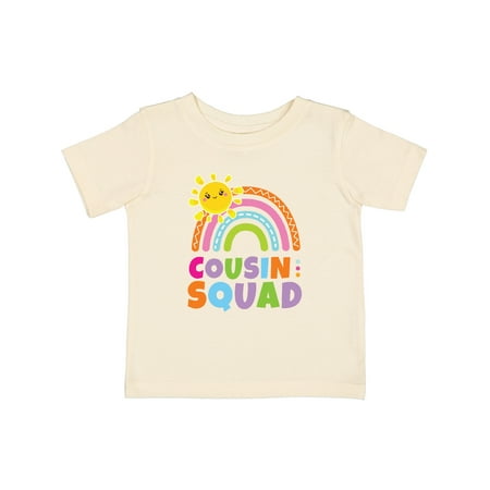 

Inktastic Family Cousin Squad with Rainbow Gift Baby Girl T-Shirt