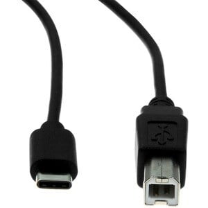 3FT/1M USB-C TO USB-B CABLE M/M USB 2.0 USB-C TO USB-B M/M BLACK