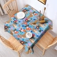 thumbnail image 2 of Basset Hound Dog and Flower Square Tablecloth,Waterproof Square Table Cover,Wipeable Spillproof Washable Table Cover for Home Kitchen Party Decor 52"x52"(132x132cm), 2 of 6