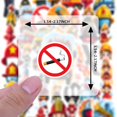 thumbnail image 6 of 35pcs-50pcs Cartoon Stickers Firefighter Stationery Sticker Safety Kids Stickers for Laptops Suitcase Fridge, 6 of 9