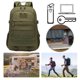 thumbnail image 5 of [Con Video] [El Se Dobla Y Se Envía Con Cinta Adhesiva] Bolso para Fanáticos Militares Bolso Montañismo para Al Aire Libre Mochila Camuflaje Oxford Repelente Al (verde Militar), 5 of 9