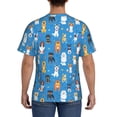 thumbnail image 2 of Naloa Cute Dogs Men's T-Shirt Sport T-shirt Men's Basic Tee Casual Men's Shirt, Round Neck, Short Sleeves - XX-Large, 2 of 5
