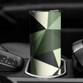thumbnail image 3 of 20oz Green and Beige Modern Art Geometric Skinny Tumblers Stainless Steel Tumbler with Lid and Straw,Vacuum Insulated Double Wall Travel Tumbler Cups with Cleaning Brush for Coffee,Tea, 3 of 6