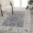 thumbnail image 5 of JONATHAN Y WASHABLE 4 x 6 Area Rug, Brandy Rustic Border - Dark Gray/Cream, WSH321A-4, 5 of 10
