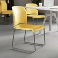 thumbnail image 4 of BizChair Hercules Series Adult Full Back Contoured Stacking Waiting Room Chair, Yellow, 4 of 15