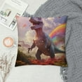 thumbnail image 2 of COMIO  Tyrannosaurus Rex Finesse Duvet Cover Set Hidden Zipper Dinosaurss Quilt Cover Set with Pillowcases Comforter Cover Soft Microfiber Bedding Set Various Sizes for Kids Adults Twin, 2 of 5