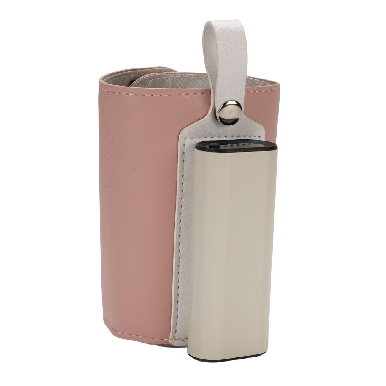 Nieyigj Portable Baby Bottle Warmer with 21 Temperature Settings 5800mAh Battery USB Charging Insulated Cover Fast Milk Warmer for Travel and Outdoors Pink