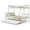 White, variant on Costway Twin Over Full Bunk Bed with Trundle Ladder Safety Guardrails 3-in-1 Beds White