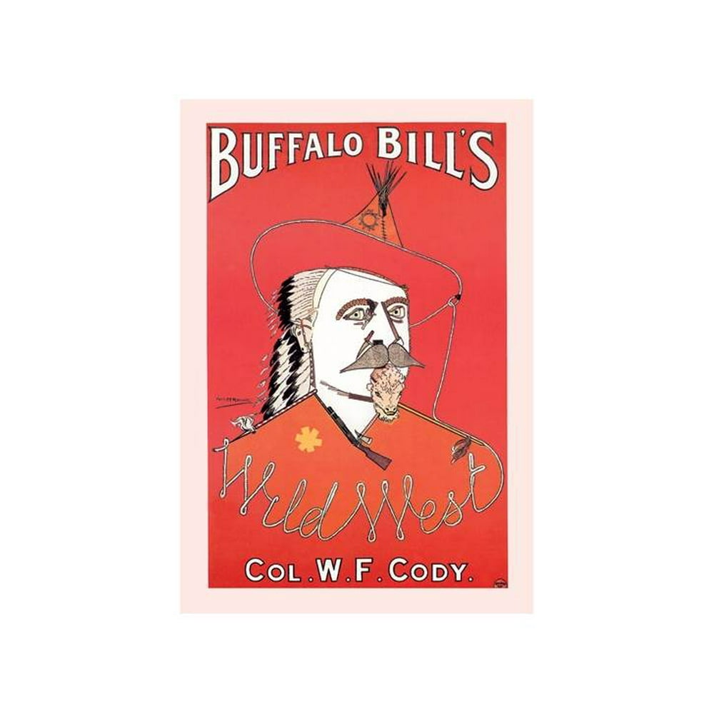 Portrait of Buffalo Bill Print (Unframed Paper Print 20x30) - Walmart ...