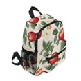 thumbnail image 2 of FORMRS Kids School Backpack with Front Zippered Pocket 12" Student Travel Daypack, Apples Flower Pattern, 2 of 6