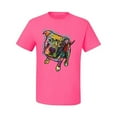 thumbnail image 3 of Dean Russo Some Angels Dog Lover Men's Graphic T-Shirt, Neon Pink, Small, 3 of 6