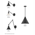 thumbnail image 6 of 3690BK Hinkley Lighting Arti - 1 Light Small Wall Sconce in Transitional Style - 7.75 Inches Wide by 10.25 Inches High-Black Finish-Black  Shade Color, 6 of 20