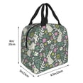 thumbnail image 4 of Kdxio Retro Bunny Floral Print Insulated Lunch Bag,Reusable Tote Lunch Box for Women Men,Leakproof Cooler Lunch Bags for Work Office Travel Picnic, 4 of 6