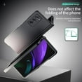 thumbnail image 6 of for Samsung Galaxy Z Fold 2 5G Case, with Glass Screen Protector & Hinge Protection Gradient Color Z Fold2 Phone Case Cover Women Men Hard Slim Thin for Galaxy Z Fold 2 Case (Black White), 6 of 16