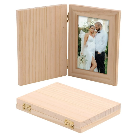 2Pcs Couple Gifts Picture Frames: Wedding Gift Ideas Anniversary Engagement Christmas Birthday Presents for Couples Boyfriend Girlfriend Newlyweds Friends 4x6 Wood Love Photo Frame