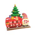 thumbnail image 1 of Decoraciones navideñas de mesa, centro de mesa navideño, decoraciones artesanales, letrero de madera navideño para el hogar, interior, granja D, 1 of 8