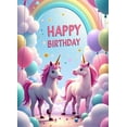 thumbnail image 6 of LUUFILx Unicorn Birthday Party Backdrop Pastel Rainbow Balloons Decoration Magical Kids Photography Props Banners Baby Shower Background Celebrations, 6 of 7
