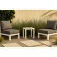 thumbnail image 2 of Meridian Furniture Nizuc Table d'Appoint de Patio Extérieur en Bois Gris, 2 of 7
