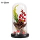 thumbnail image 2 of Plantas navideñas con cúpula de cristal Adornos navideños Rama de pino navideña con cúpula de cristal y luces, 2 of 5