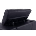 thumbnail image 6 of Titan Furnishings Modern Genuine Italian Leather Sofa and Loveseat in Black, 6 of 14