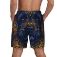 thumbnail image 4 of Uemuo Elegant Dog Mandala Art Pattern Mens Swim Trunks Quick Dry Board Shorts with Mesh Lining, Stretch Beach Shorts Quick Dry No-Chafing Board Shorts-X-Large, 4 of 9