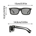 thumbnail image 3 of Photochromic Polarized Sunglasses for Men Women Fashion TR90 Frame Lightweight Outdoor Sports Driving Glasses, 3 of 9