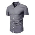 thumbnail image 1 of Camisa Hombre Manga Corta Corte Pegado Strech Cuello Mao G, 1 of 5