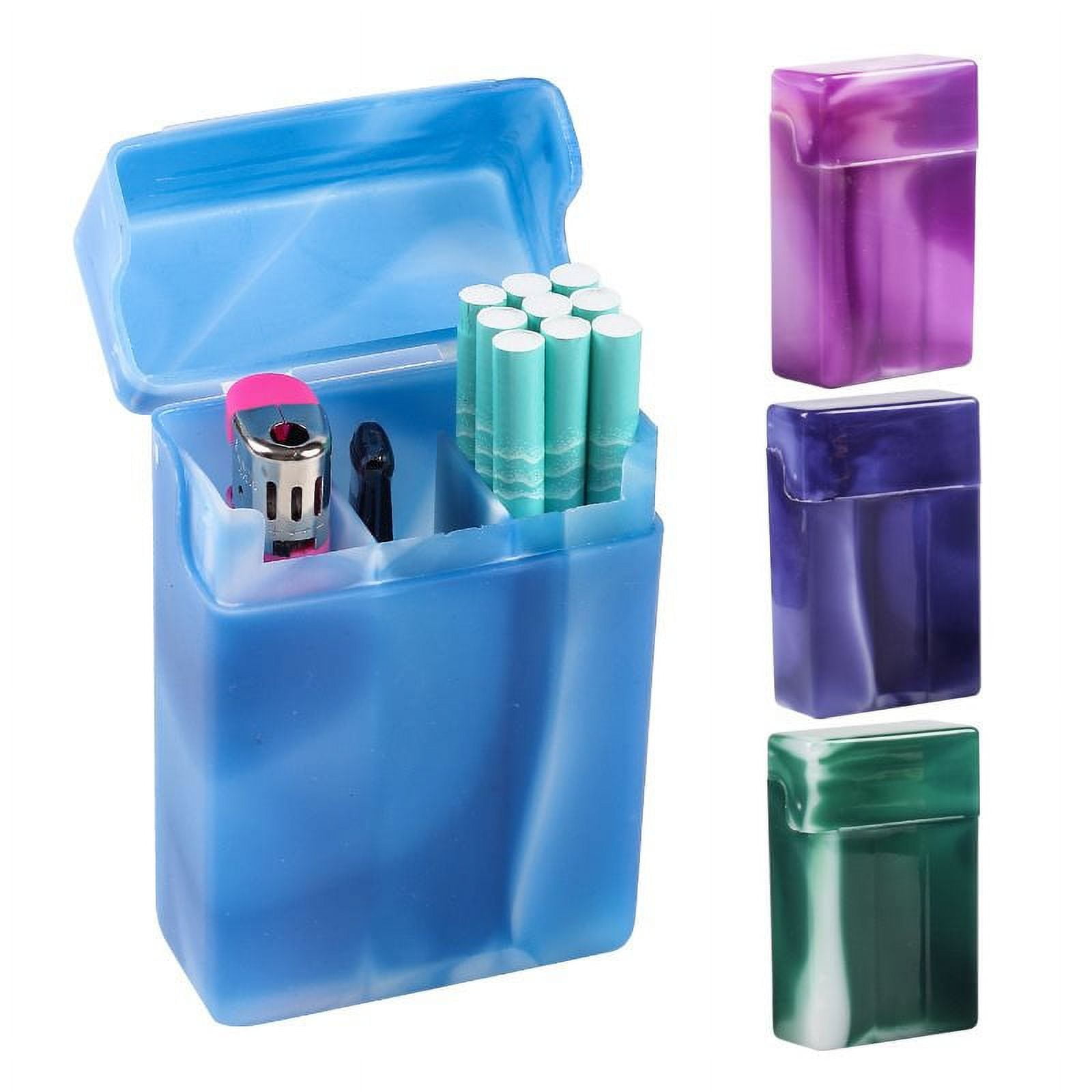 Skywin Waterproof Cigarette Case with Lighter - Airtight Cigarette Dry Box  with Rechargeable USB Lighter - Hard Cigarette Case Protects Cigarettes  from Rain and Water for Outdoor Adventures