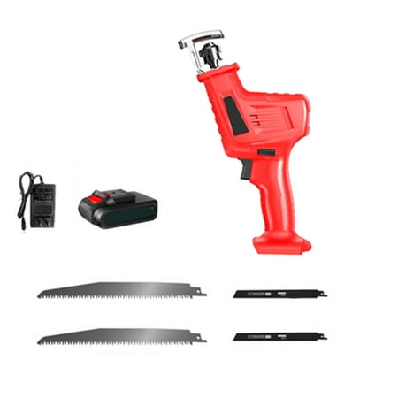 

Alexsix Multifunctional Reciprocating Saw With Blades 12V Led Rechardeable Saw For Cutting Wood Metal