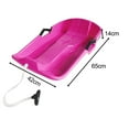 thumbnail image 4 of jinwen Portable Snowboard Toboggan, , with Pull Rope, Balance Sand Sliding Board Pink, 4 of 9