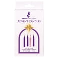 thumbnail image 4 of Mega Candles 4 pcs Unscented Christmas Advent Candles Set, Hand Poured Premium Wax Taper Candle 5 Inch x 3/4 Inch, Holidays, Occasions, Events, Festivities, Devotional, Church, Wreath, Party, Gifts, 4 of 4