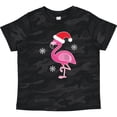 thumbnail image 3 of Inktastic Christmas Holiday Cute Flamingo Girls Toddler T-Shirt, 3 of 5