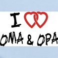 thumbnail image 2 of CafePress - I Love Oma And Opa Infant Bodysuit - Baby Light Bodysuit, Size Newborn - 24 Months, 2 of 4