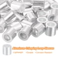 thumbnail image 3 of Unique Bargains 40 Pack Aluminum Crimping Loop Sleeve for 1/4' Diameter Wire Rope, Round Aluminum Wire Rope Sleeve, 3 of 6