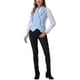 thumbnail image 2 of Chaleco de traje de mujer INSPIRE CHIC de doble botonadura, con solapa, elegante, talla XL, azul claro, 2 of 6
