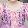 thumbnail image 5 of KAWELL Girls' Rapunzel Princess Sofia Costume Halloween Masquerade Ball Dress with Sleeves, 5 of 8