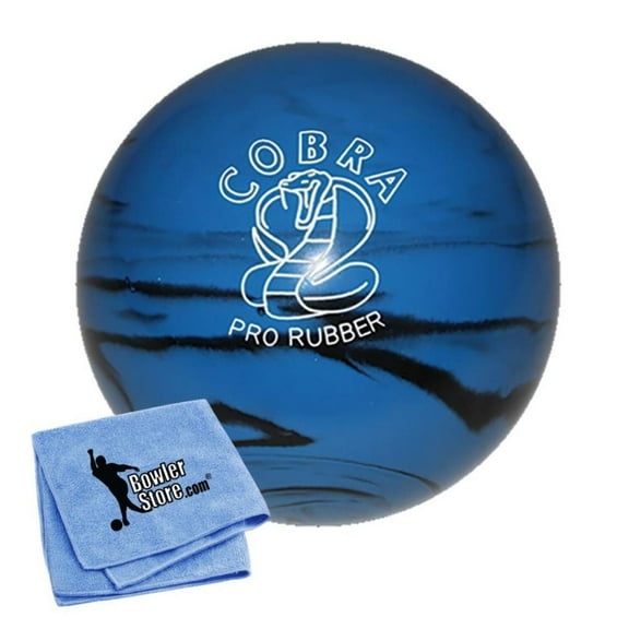 EPCO Candlepin Bowling Ball- Cobra Pro Rubber - Blue  Black (4 1/2 inch- 2lbs. 6oz.) 1 Ball