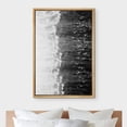 thumbnail image 3 of IDEA4WALL Framed Canvas Wall Art Minimal Grunge Black White Bird Sky Landscape Vintage Art Nordic Duotone Abstract Print Contemporary for Living Room, Bedroom, Office - Natural 24"x36", 3 of 5