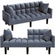 thumbnail image 1 of Convertible segmented sofa bed, tapered leg split type, 74 ", suitable for living room and bedroom sofas My Lux Decor Round, 1 of 10